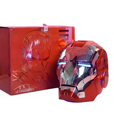 Casco Iron Man 1:1 con controllo vocale, luci LED, cosplay adulto