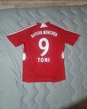 Maglia da Calcio  Adidas Bayern Munich Toni #9 Taglia S.