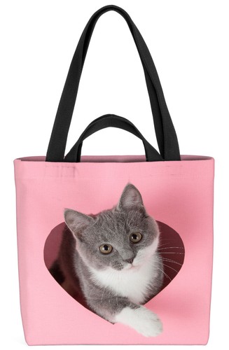 Borsa gatto cuore amore - ,