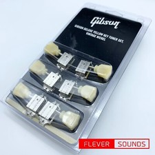 Gibson PMMH-050 Deluxe Yellow Key Tuner Set Vintage Nickel Cruson Style Originale