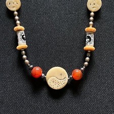 Yin Yang 24" Beaded Necklace