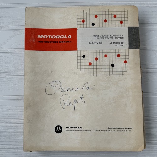 Motorola model j53gkb radio - motorola,