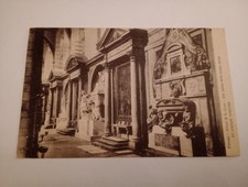 Firenze chiesa di S. Croce interno anni 20 bollo 15 cent cartolina piccola a6