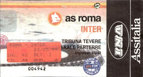 Biglietto stadio roma inter - biglietto,