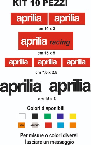 Adesivi aprilia vinile - adesivi,