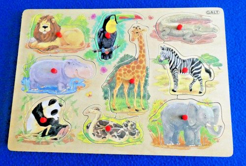 Puzzle legno animali - in,