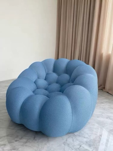 Fauteuil place bleu motif - fauteuil,