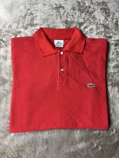Polo LACOSTE Uomo Classic Fit Maniche Corte Cotone Rosso