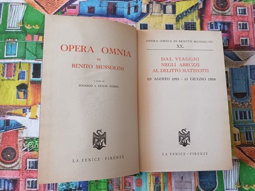 Opera omnia benito - omnia, xx