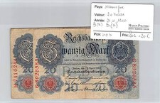 2 Banconote Germania - 20
