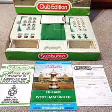 Finale FA Cup Subbuteo 1975 - West Ham 2-0 Fulham + PROGRAMMA PARTITE