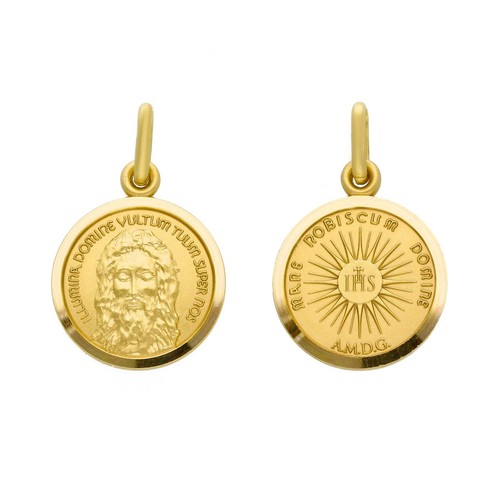 Ciondolo medaglia oro giallo - medaglia,
