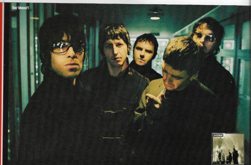 Oasis photo with album cover - oasis,