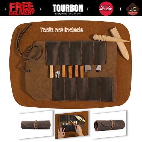 Tourbon leather carving - leather, knives