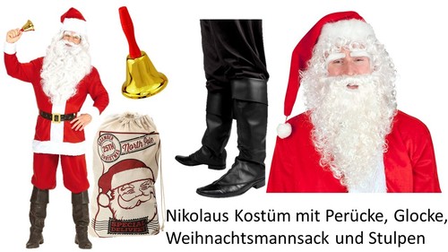 Costume babbo natale con - costume,