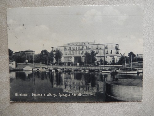 Cartolina riccione darsena - -,