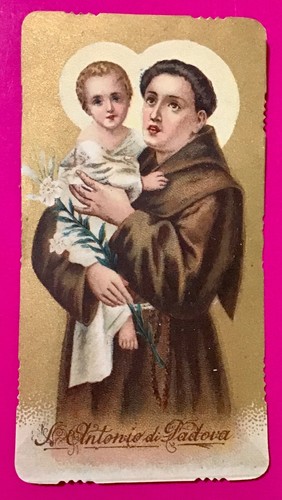 Santino holy card - santino, antonio