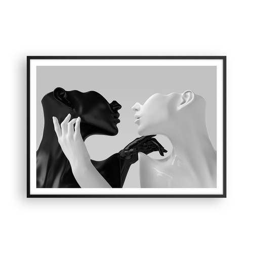 Poster 100x70cm nero bianco - nero,