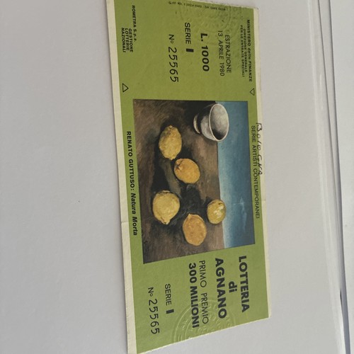 Biglietto lotteria nazionale - biglietto,