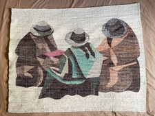 Arazzo Peruviano in lana - 130 x 100 cm  tessuto a mano vintage Perù