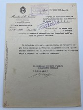 Autografo RICCARDO CALCAGNO (†1953)-Ex Senatore Regno ITALIA-lettera firmata 1935