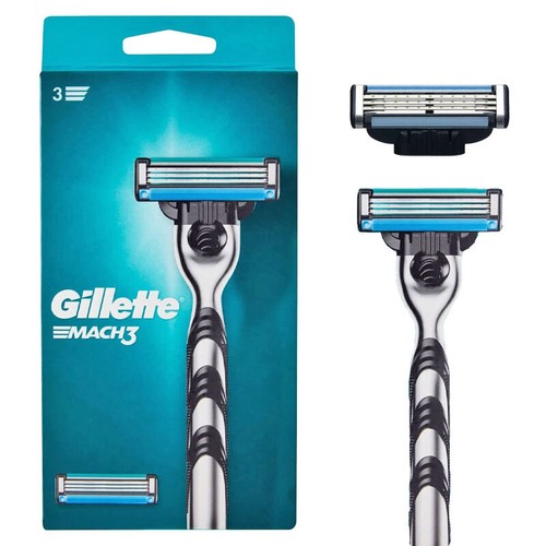 Rasoio gillette mach3 manico - rasoio, +