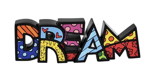 Figurina romero britto word - romero,