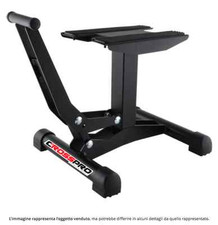 Cavalletto alzamoto a leva nero cross enduro motard altezza 30 cm-40 cm