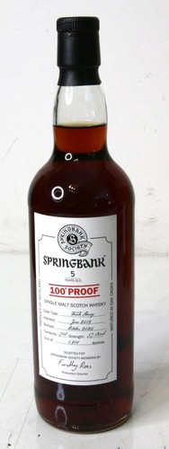 Whisky springbank society - springbank, 5y