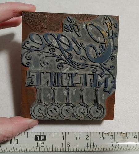 Blocco stampa lettera vintage - blocco,