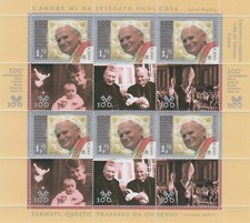 2020 Vaticano Francesco I minifoglio papa Giovanni Paolo II MNH**