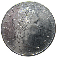 ITALY, 50 LIRE, 1967.