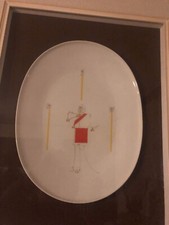 Quadro con piatto dipinto - quadro,