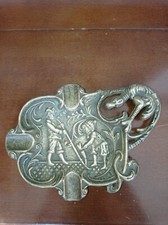 grande Particolare portacenere posacenere in ottone vintage