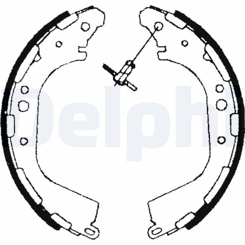 Kit ganasce freno delphi - kit,