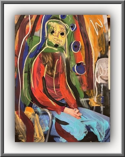 Pop art artbrut - art, ·
