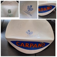 CARPANO VERMOUTH TORINO POSACENERE PUBBLICITARIO IN PORCELLANA LAVENO VERBANO 