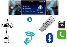 AUTORADIO 1 DIN BLUETOOTH CON