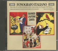 FONOGRAFO ITALIANO -RARO CD