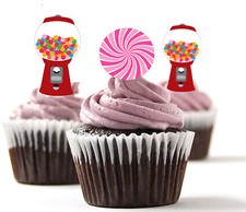 ✿ 24 Cake Topper in Carta di