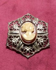 SPILLA VINTAGE CON CAMEO