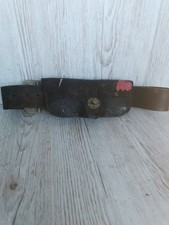 LEATHER FIREFIGHTERS BELT WITH