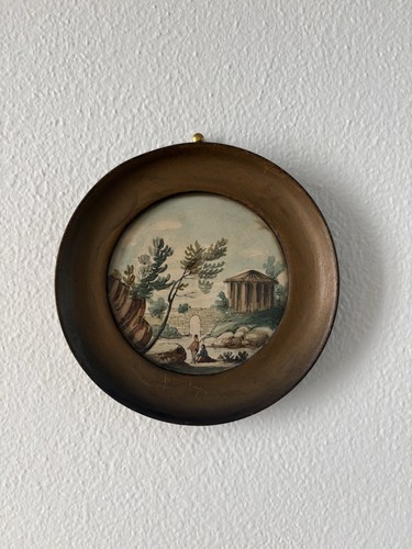Antico dipinto tondo - antico,