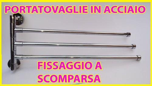 Porta asciugamani acciaio - in,
