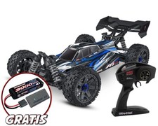 Traxxas JATO 4X4 BL-2S Buggy blu con batteria Lipo 3000mAh in omaggio e caricatore USB-C