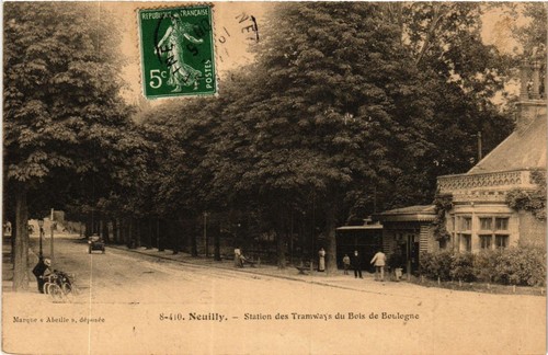 Cpa neuilly station des - neuilly,
