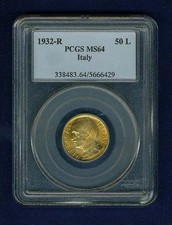 ITALY  1932-R  YR.X  50 LIRE