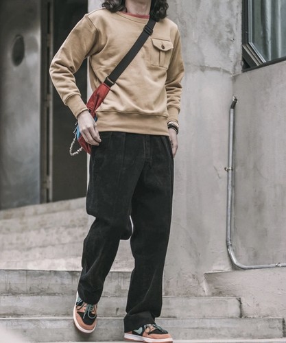 Felpa tasca militare kaki - militare,