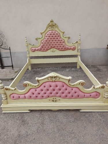 Letto matrimoniale vintage - letto,