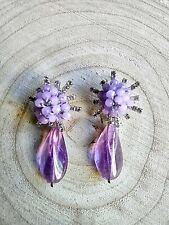 ORECCHINI CON CUORE FATTI A MANO ALL'UNCINETTO 